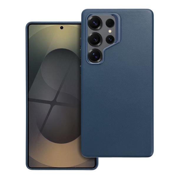 Futerał LEATHER MAG COVER kompatybilny z MagSafe do SAMSUNG S25 ULTRA niebieski