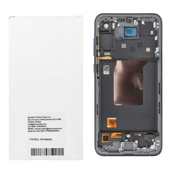REWA wyświetlacz LCD do SAMSUNG A55 OLED czarny z ramka
