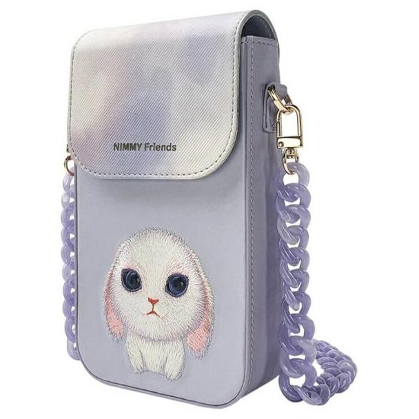 NIMMY torebka na telefon BIG EYED PET 2.0 Rabbit fioletowa