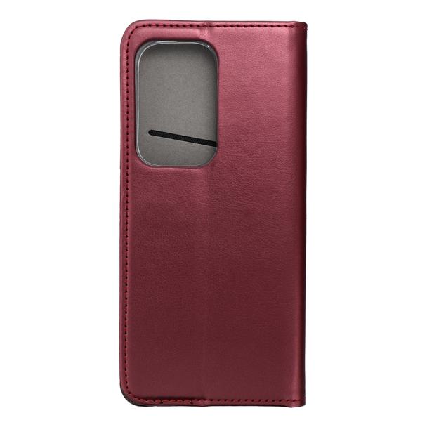 Etui z klapką na Honor 200 LITE Smart Magneto burgundowe
