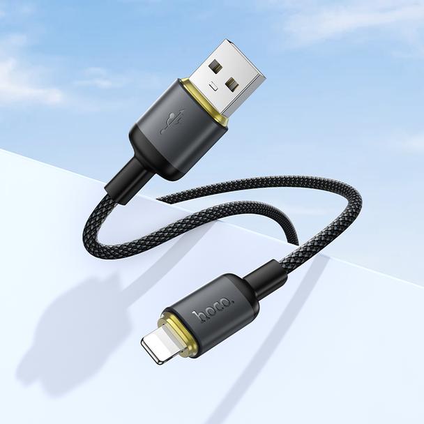 Kabel USB A do Lightning Hoco 2,4A 1 m X128 Benefit czarny