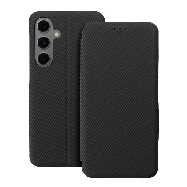 Etui z klapką na Samsung S25 Folio Side Magnet czarne