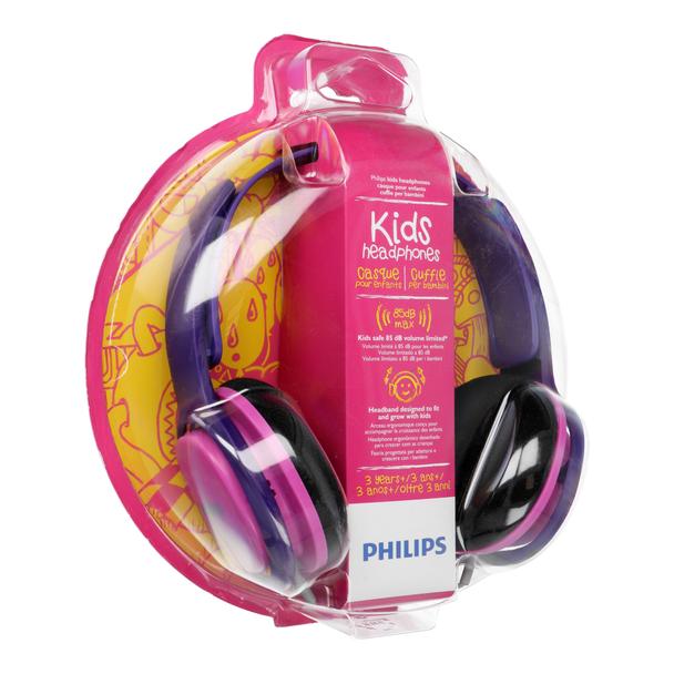 Słuchawki przewodowe nauszne Jack 3,5 mm Philips SHK2000PK/00 różowe