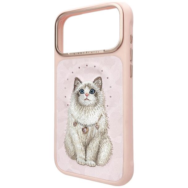 NIMMY futerał LUCKY FASHION CAT kompatybilny z MagSafe do IPHONE 18 Pro/17 Pro różowy