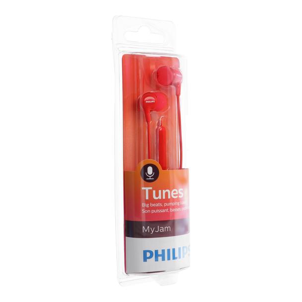 Słuchawki przewodowe jack 3,5 mm PHILIPS SHE3555RD czerwone
