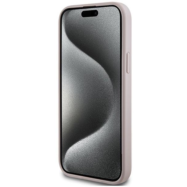 GUESS futerał do IPHONE 14 kompatybilny z MagSafe GUHMP14SG4GFRP (4G Ring classic logo) różowy