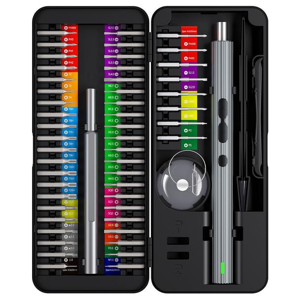 UF-TOOLS - Wkrętak elektryczny N20 z wymiennymi bitami i magnetyzerem 58w1