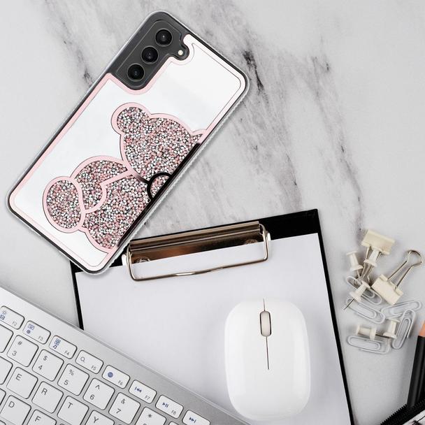 Etui na Samsung A07 / A08 Teddy Bear różowe
