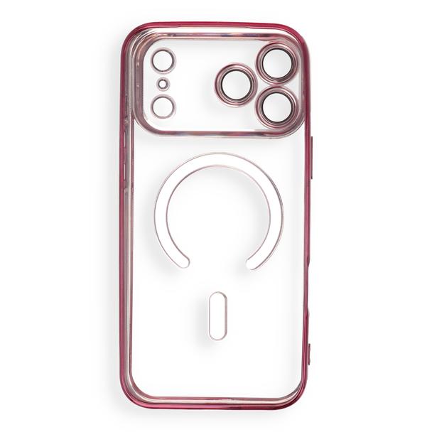 Etui na iPhone 18 Pro / 17 Pro Electro Mag Cover zgodne z MagSafe burgundowy