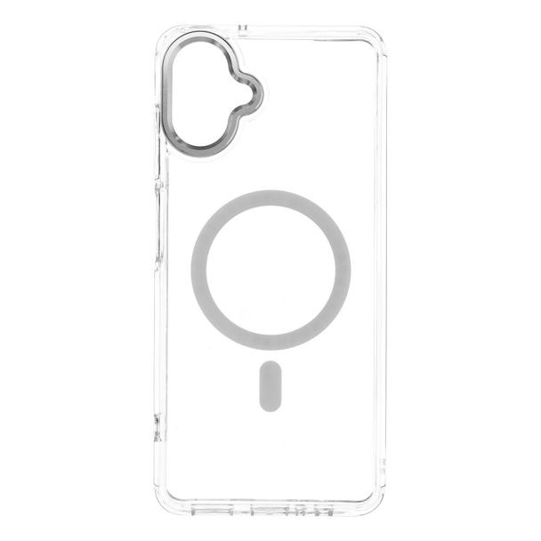 Etui na Samsung A07 / A08 Frame Clear Hybrid Mag Cover zgodny z MagSafe transparentne