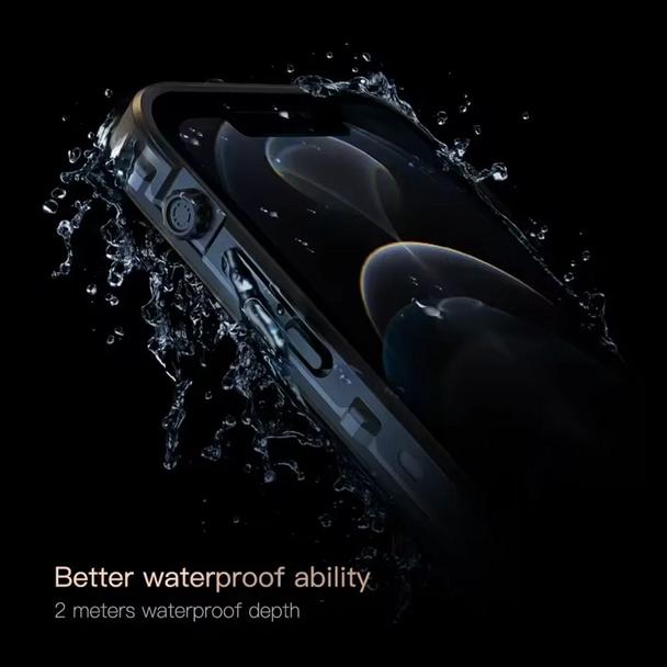 Futerał do iPhone 12 wodoodporny Shellbox DOT czarny