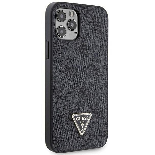 GUESS futerał do IPHONE 12 / 12 Pro GUHCP12MP4TDSCPK (Metal Logo Starss Crossbody) czarny