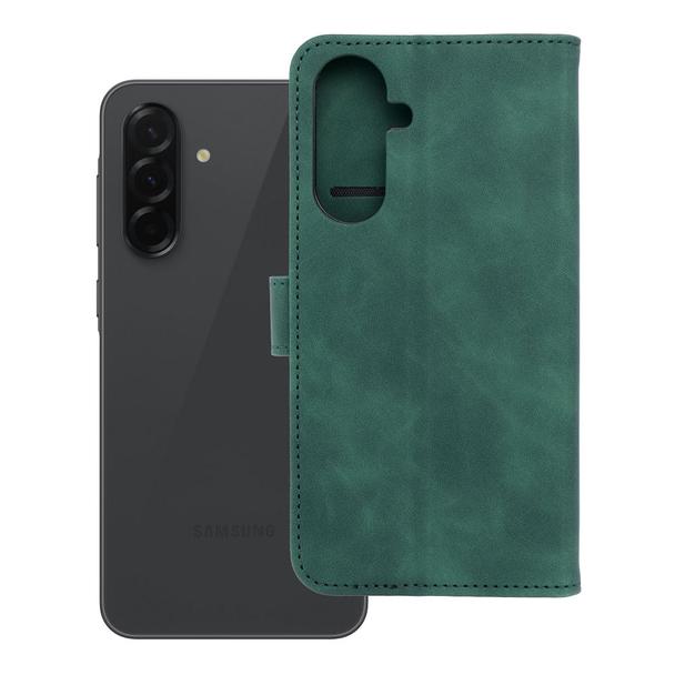 Etui z klapką na Samsung A36 5G Tender Book zielone
