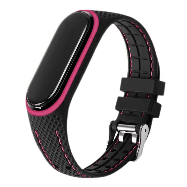 Pasek z elastomeru LIFESTYLE do XIAOMI Mi Band 7 czarny (06)