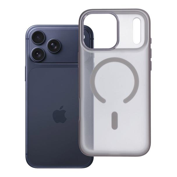 Futerał do iPhone 17 PRO MAX Flexline Mag Cover zgodny z MagSafe szary