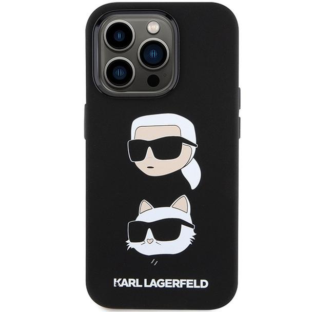 KARL LAGERFELD futerał do IPHONE 15 Pro KLHCP15LSDHKCNK (Silicone KC) czarny