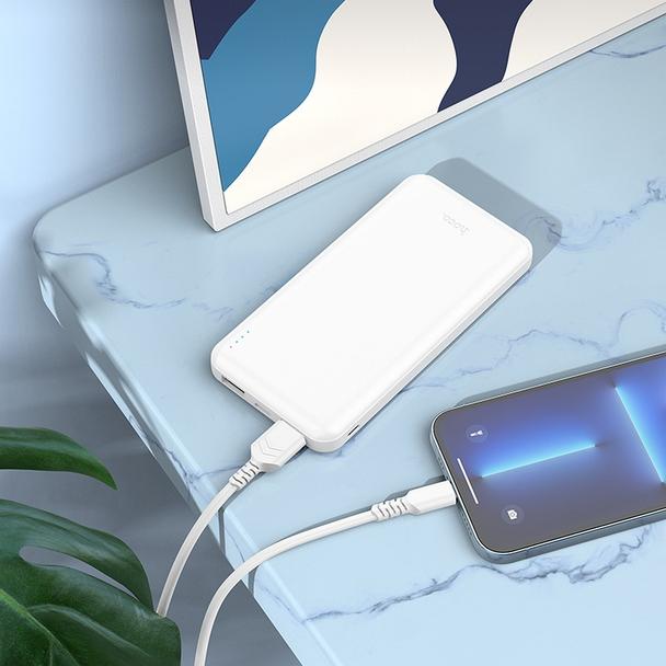 Powerbank Hoco 10000 mAh 2,1A J100 biały