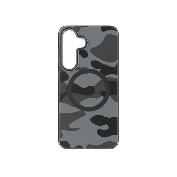 Etui na Samsung S25 PLUS Forcell F-Protect Levels Dual Layer 4D technology zgodne z MagSafe Military Drop-Test black camo