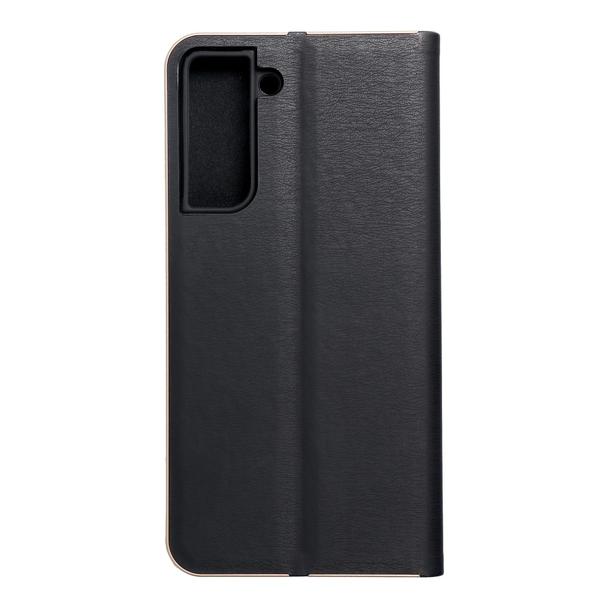 Etui z klapką na Samsung S21 FE Luna Book Gold czarne
