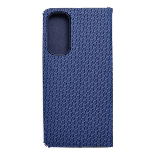 Etui z klapką na Samsung A25 5G Luna Book Carbon niebieskie