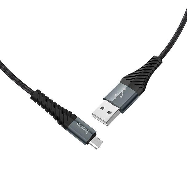 Kabel USB A do Micro USB Hoco 2,4A 1 m X38 czarny