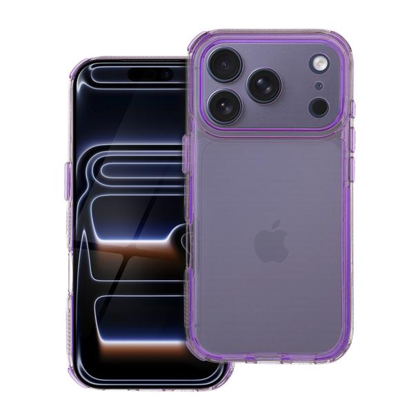 Futerał do iPhone 17 PRO Matrix Clear jasnofioletowy