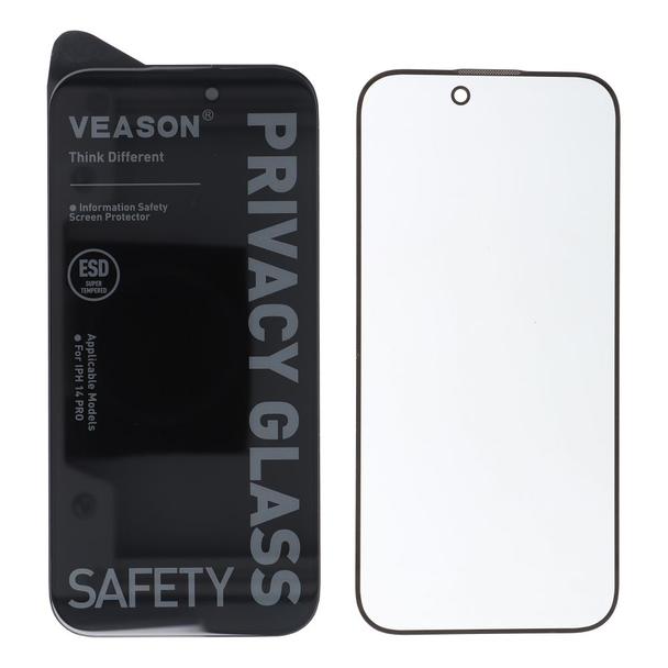 Szkło Hartowane 6D do iPhone 18 - Pro Veason Privacy Glass czarne
