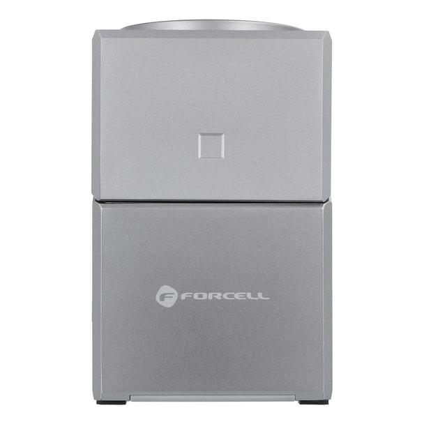 Ładowarka indukcyjna Forcell F-Energy 3w1 Rotation Cube Qi2 zgodna z MagSafe (F-06) srebrna 0INT