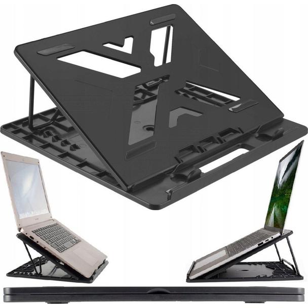 Podstawka pod laptop regulowana ART P14 czarna