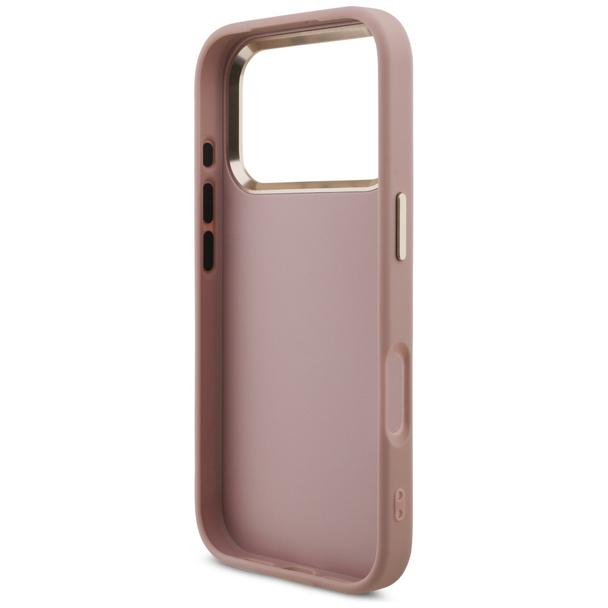 GUESS futerał do IPHONE 17 Pro GUHCP17LHG4SGCP (Fixed Glitter Big 4G Metal Frame) różowy