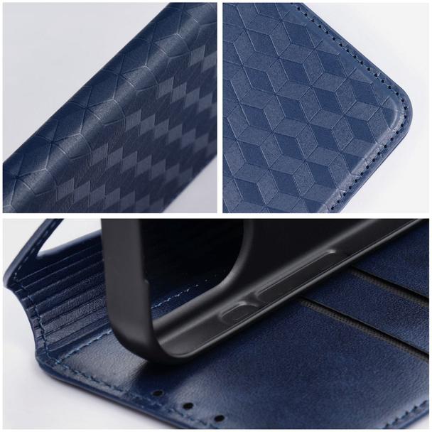 Etui z klapką na Motorola G57 POWER Cubic Book niebieskie
