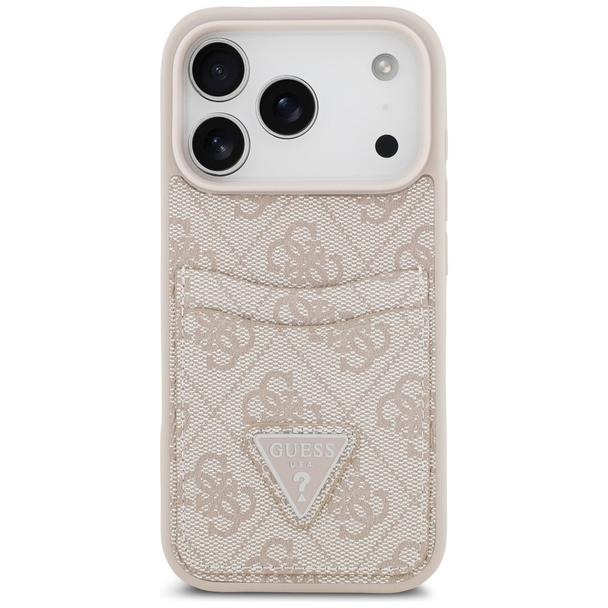 GUESS futerał do IPHONE 17 Pro GUHCP17LP4TPP (4G Double Card Triangle) różowy