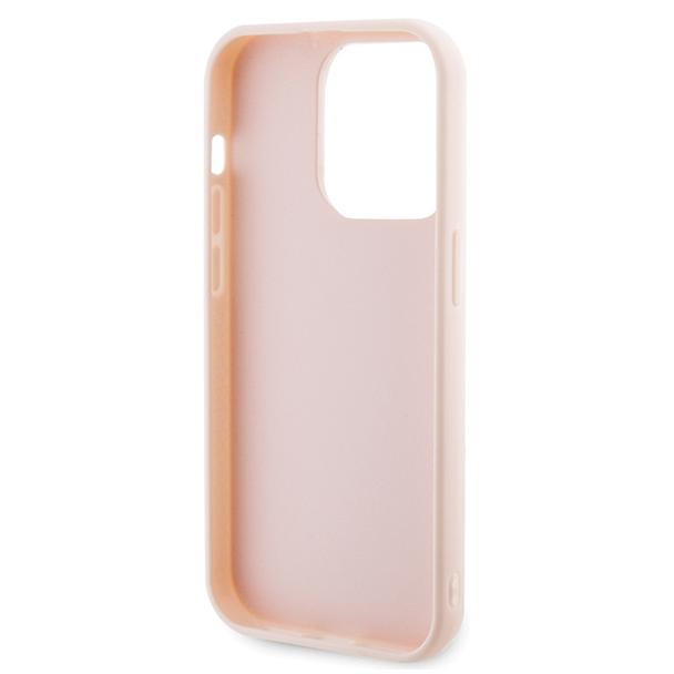 KARL LAGERFELD futerał do IPHONE 15 Pro KLHCP15L3DMBKCP (3D Logo Glitter) różowy