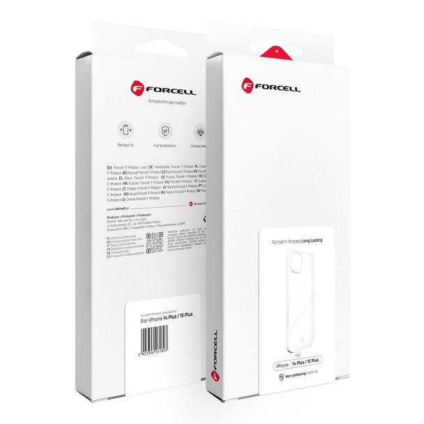 Etui na iPhone 15 PLUS Forcell F-Protect Long Lasting transparentne