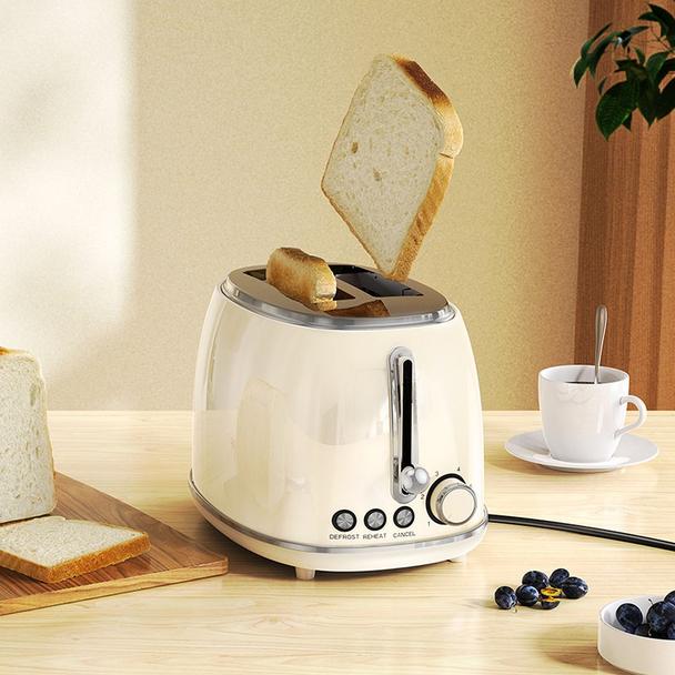 Toster Hoco w stylu Retro 850W HE50 biały