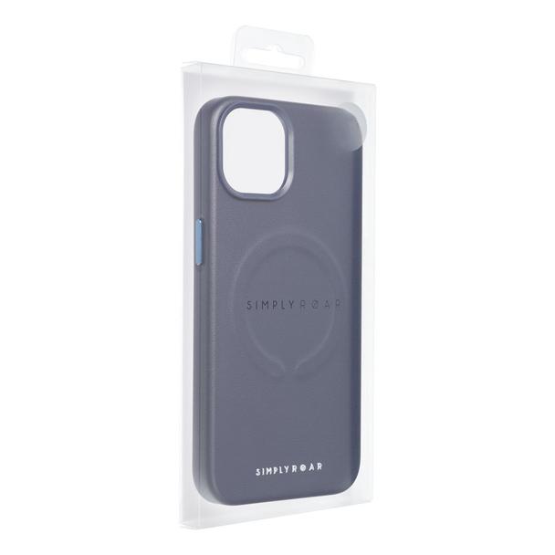 ROAR futerał LEATHER MAG kompatybilny z MagSafe do IPHONE 14 Pro Granatowy