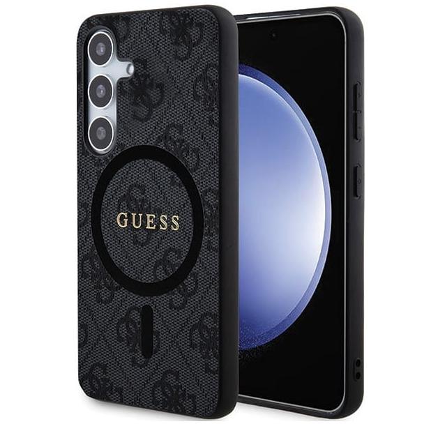GUESS futerał do SAMSUNG S24 kompatybilny z MagSafe GUHCS24SGF4GGR (4G Ring classic logo) czarny