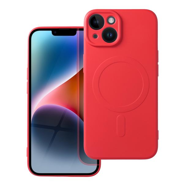 Futerał do iPhone 14 Silicone Mag Cover zgodny z MagSafe czerwony