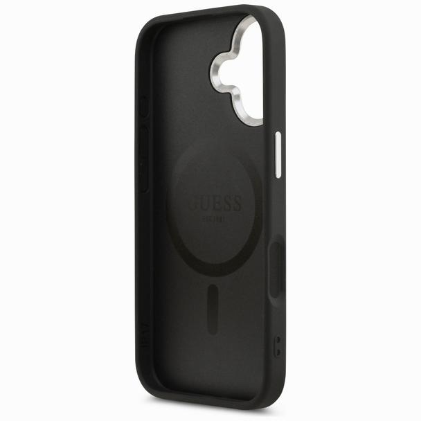 GUESS futerał do IPHONE 17 kompatybilny z MagSafe GUHMP17SPSDTSCMK (PU W/ Triangle Logo) czarny
