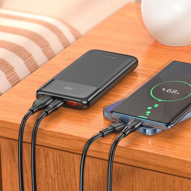 HOCO powerbank 10 000 mAh PD QC3.0 3A 22.5W J121 czarny