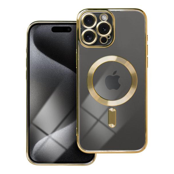 Futerał do iPhone 15 PRO MAX Electro Mag Cover zgodny z MagSafe złoty