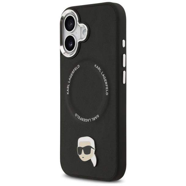 KARL LAGERFELD futerał do IPHONE 17 kompatybilny z MagSafe KLHMP17SPSMLRKLK (PU Karl Pin) czarny