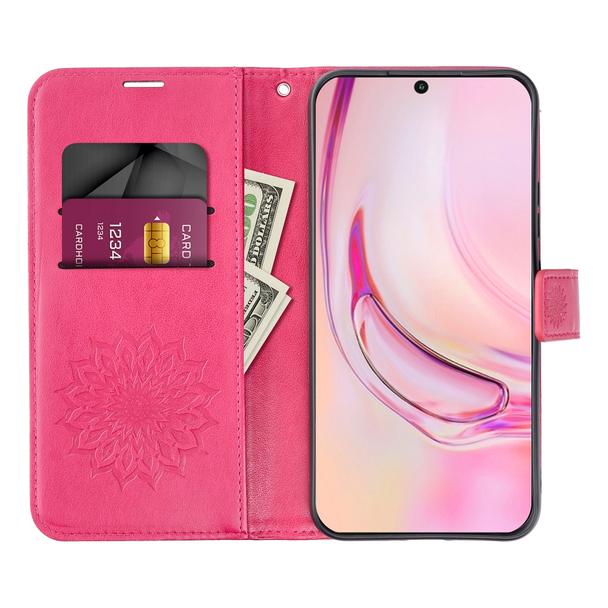 Etui z klapką na Samsung S26 FE Mezzo Book mandala magenta