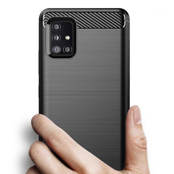 Futerał do Samsung A51 5G Carbon czarny
