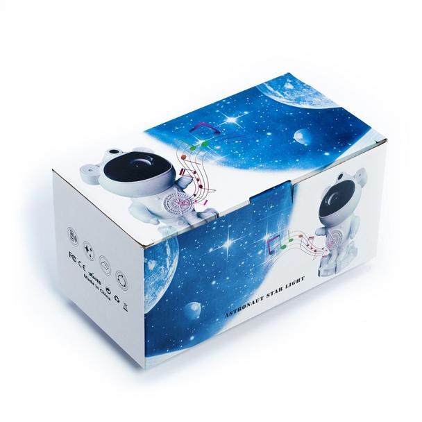 Projektor gwiazd astronauta z głośnikiem bluetooth X2501 biały