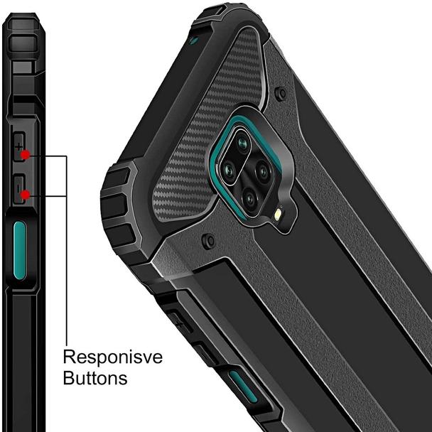 Futerał do Xiaomi Redmi Note 9S / 9 PRO Armor czarny