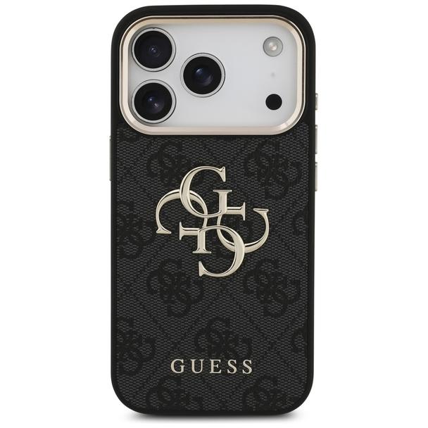 GUESS futerał do IPHONE 18 Pro / 17 Pro GUE005483 (PU W/ Big 4G Classic Logo) czarny złoty