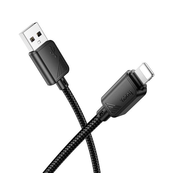 Kabel USB A do Lightning Hoco 2,4A 1 m X113 czarny