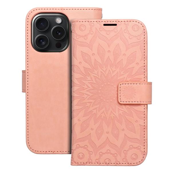 Etui z klapką na iPhone 17 Mezzo Book mandala peach fuzz