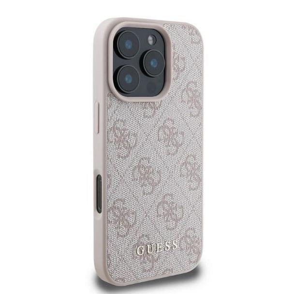 GUESS futerał do IPHONE 16 Pro Max GUHCP16XG4GFPI (PU 4G Classic) różowy